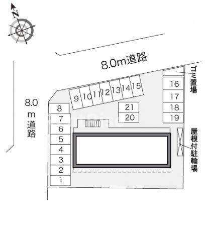 レオパレス開花のエントランス