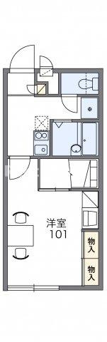 レオパレス宮西ストリートの間取り|代表的な間取のため実際の間取とは異なる場合があります