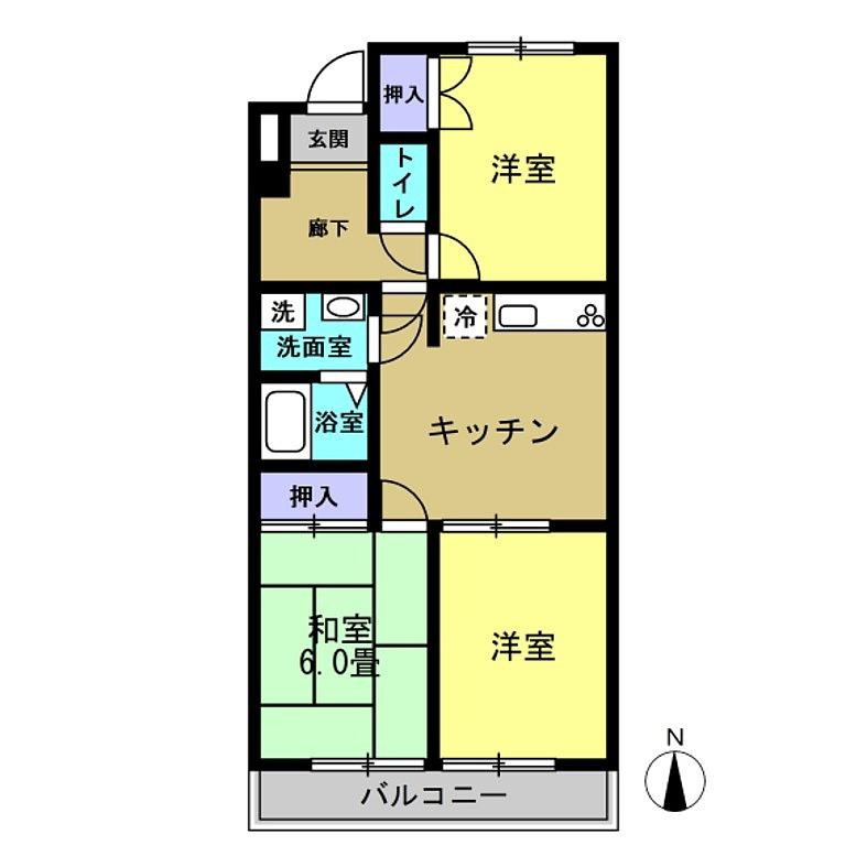 パラシオ東海の間取り|間取りは現況を優先します。