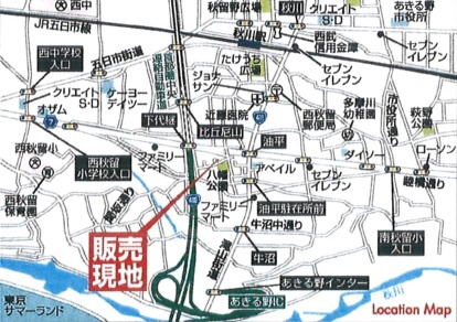 Livele Garden.S　あきる野油平第3期　全2棟　2号棟　の地図