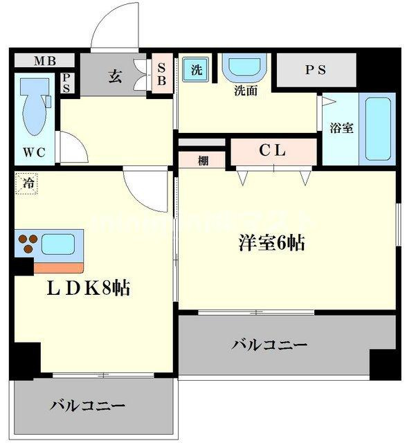 シティライフ本町西ラブニールの間取り