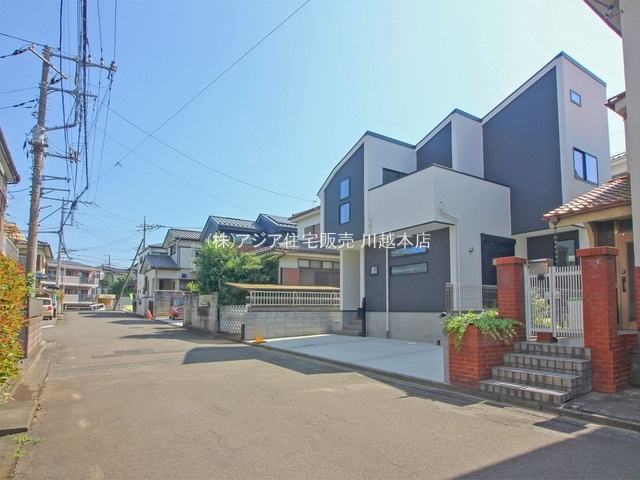 川越市野田町第7期　新築戸建の外観|前面道路含む外観