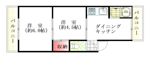 【間取り】 | 新栄ハイム
