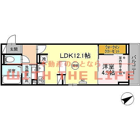 D-room椿【キャッシュバック対象物件】の間取り