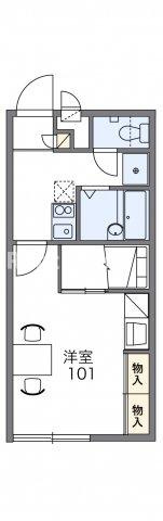 レオパレスレクレドールの間取り