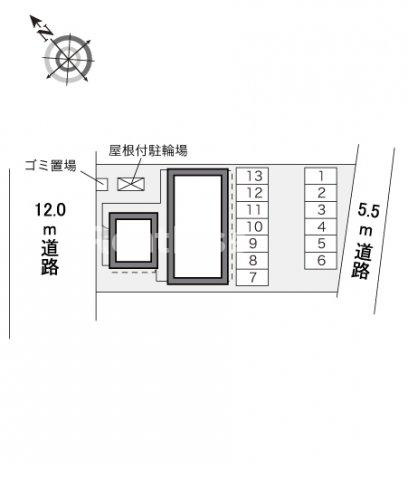 レオパレスレクレドールの駐車場