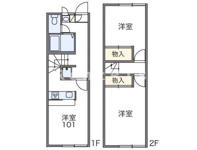 レオパレスシャトーの間取り|代表的な間取のため実際の間取とは異なる場合があります