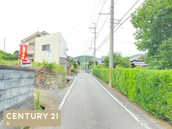 貴志川町岸宮　土地の前面道路含む現地写真|市役所まで1753ｍ（車約3分）