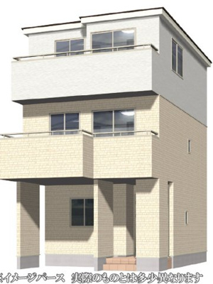 【外観パース】 | 長久手市櫨木 全1棟　＜仲介手数料無料＞北小・北中　新築一戸建て