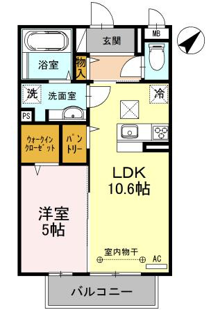 【間取り】 | アスペルジュ（D-room）