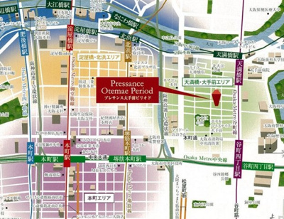 【地図】 | プレサンス大手前ピリオド