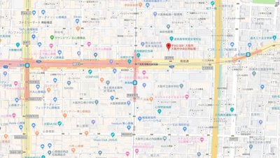 【地図】 | プレサンス心斎橋ニスト