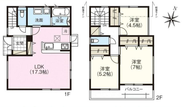 名東区若葉台 全1棟　＜仲介手数料無料＞蓬莱小・猪子石中　新築一戸建て