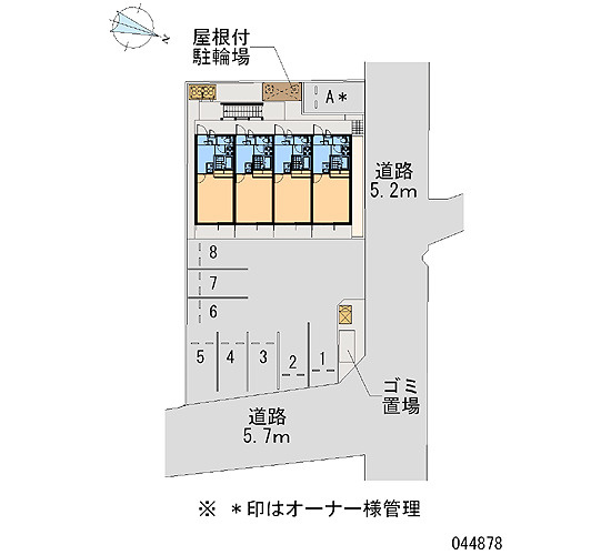 レオパレスうみのかぜの駐車場|画像4