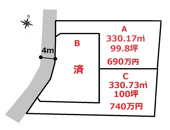 高崎市棟高町売地　Ｃの画像