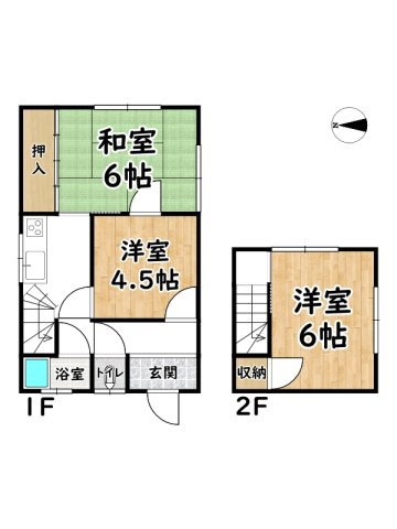 姫路市八代東光寺町／中古戸建の間取り