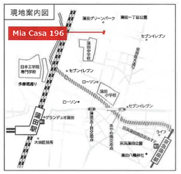 Mia　Casaミアカーサ196の地図