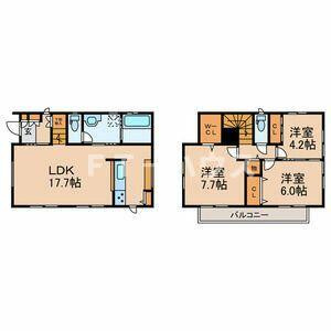 東町貸家の間取り