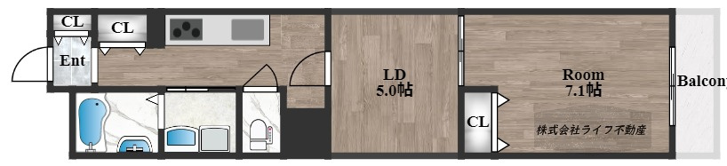 ヴァローレ布施の間取り