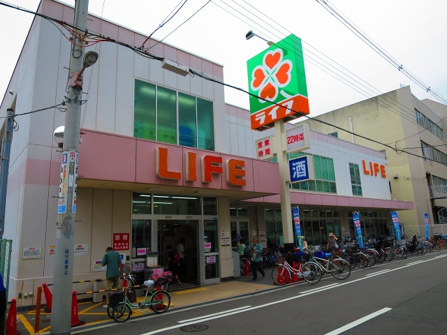 エスポワール大今里の周辺|ライフ新深江店(スーパー)まで416m