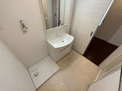 【洗面所】 | AXIA PazShinnabe | 退去前につき現況を優先します。