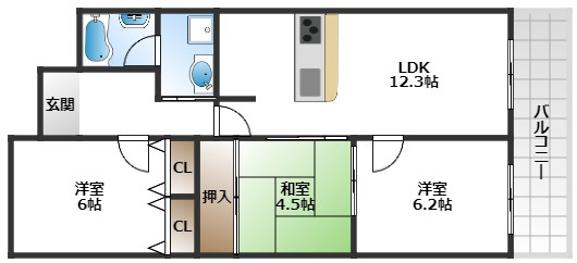 【間取り】 | アルデール緑地