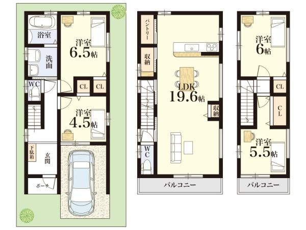 西宮市小曽根町　新築一戸建て
