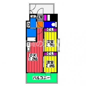 【間取り】 | リアンシエルブルー雑餉隈 | リアンシエルブルー雑餉隈の間取り