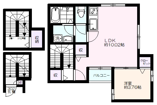 シャルマン櫻の間取り