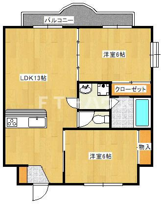 蔵屋マンション第一の間取り