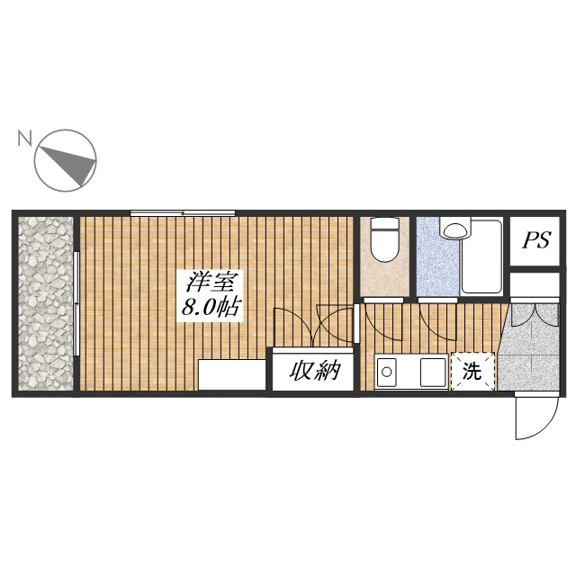 アドバンス拝島の間取り