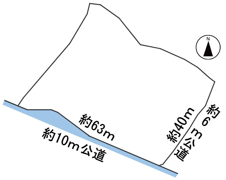 ６１１７７　岐阜市御望土地の区画図