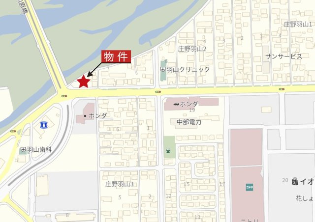 鈴鹿市庄野羽山2丁目《3号棟》の地図|詳細Map