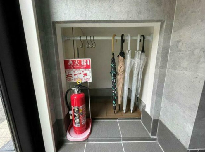 Glanz Cube四谷三栄町のその他共用部分|共用の傘立て