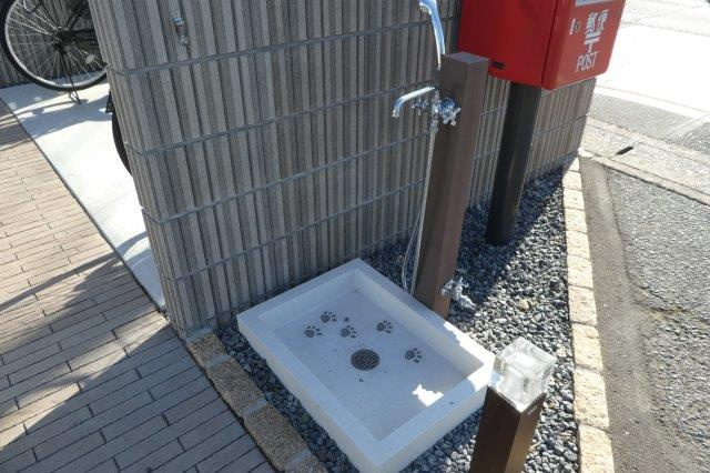 倉敷市大内のアパートのその他共用部分|ペット足洗い場