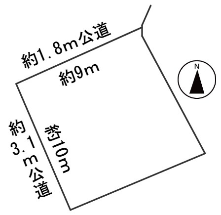 ６１０４０　岐阜市大洞土地の区画図