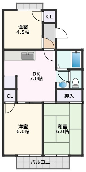 【間取り】 | パークサイド南が丘