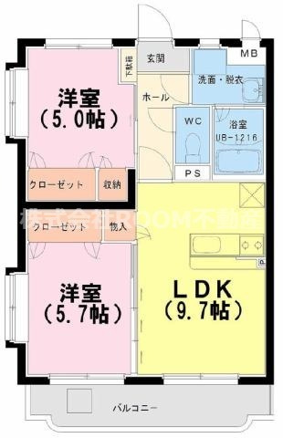 エスポワールはるかの間取り