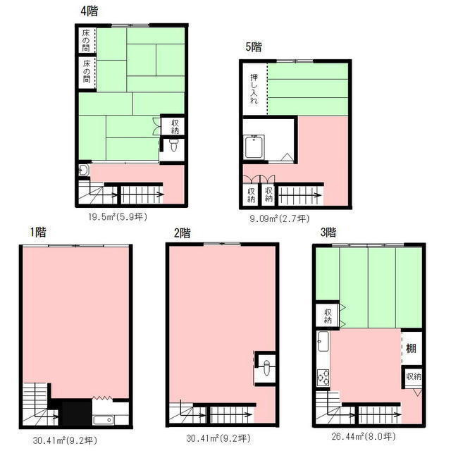 問屋町1-18-4倉庫の間取り