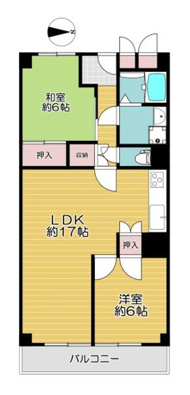 【間取り】 | 日商岩井京橋ハイツ