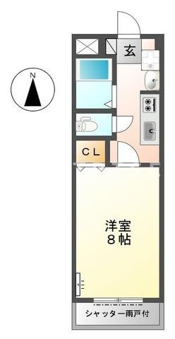 ラッキーズハイツの間取り|間取図