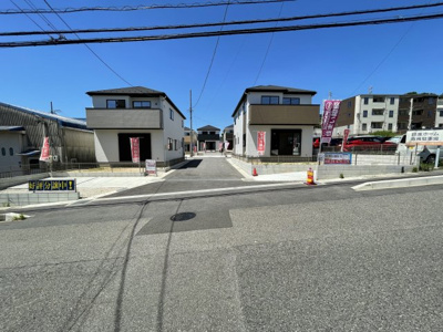 【外観】 | 日進市浅田平子１期全３棟＜仲介手数料無料＞西小・日進西中　新築一戸建て | 新築一戸建ての事ならマックスバリュで住まい相談エムワイホームにお任せください。