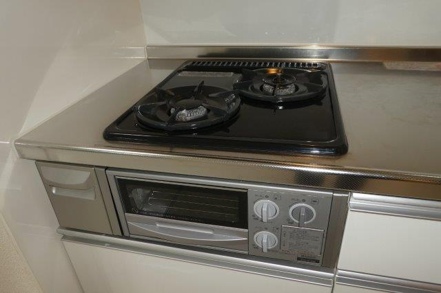 シャルマンのキッチン|2口ガスコンロ