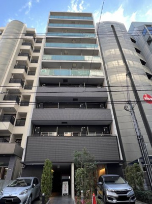 【外観】 | プリエールTAT江戸堀 | ガラス×タイルがスタイリッシュな外観のマンションです♪