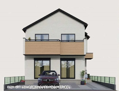 【外観パース】 | 府中市新町２丁目新築戸建 | イメージパースにつき実際とは異なる場合がございます。