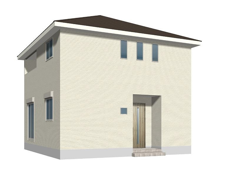 ーSUN COURT－サンコートー小倉南区葛原4丁目　【小倉南区　新築戸建て】の外観パース|ーSUN COURT－サンコートー小倉南区葛原4丁目　【小倉南区　新築戸建て】