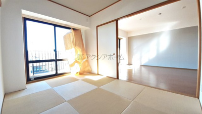 【和室】 | ウインベルコーラス狭山ヶ丘 | 約6帖 和室｜リビング隣接タイプでフレキシブルにお使い頂けますね