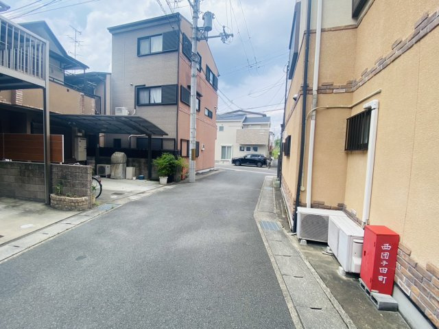 西京極西団子田町の前面道路含む現地写真