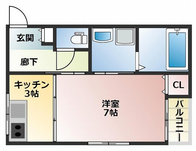 めぞん太陽Vの間取り