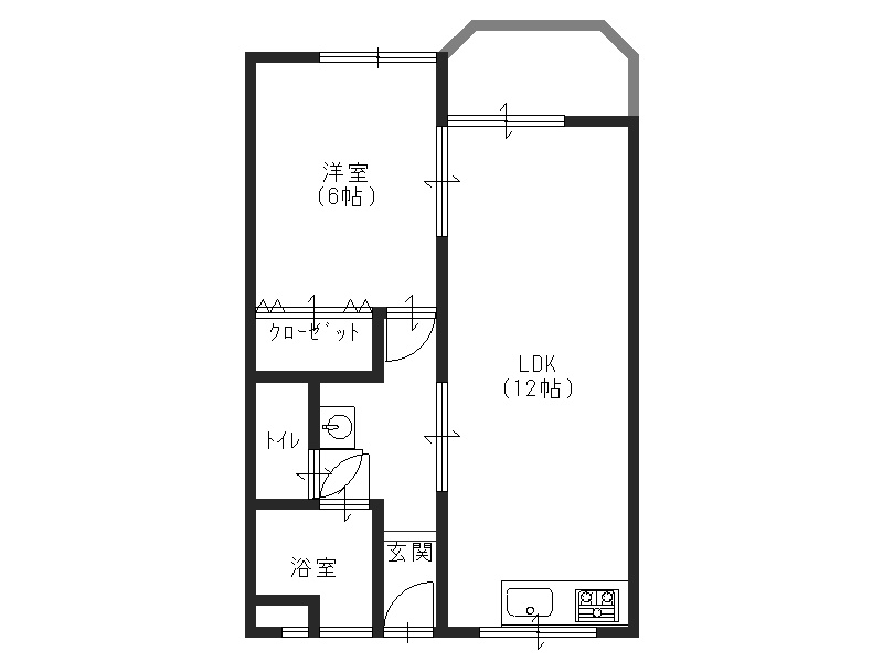 水畑マンションの間取り|現況優先